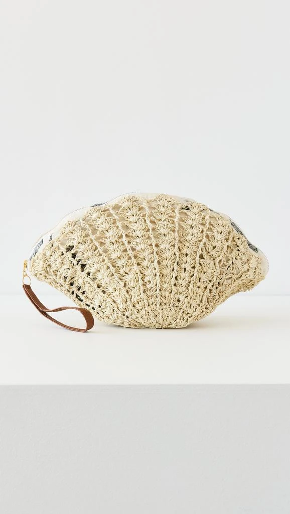 Sensi Studio Thick Weave Seashell Clutch 1