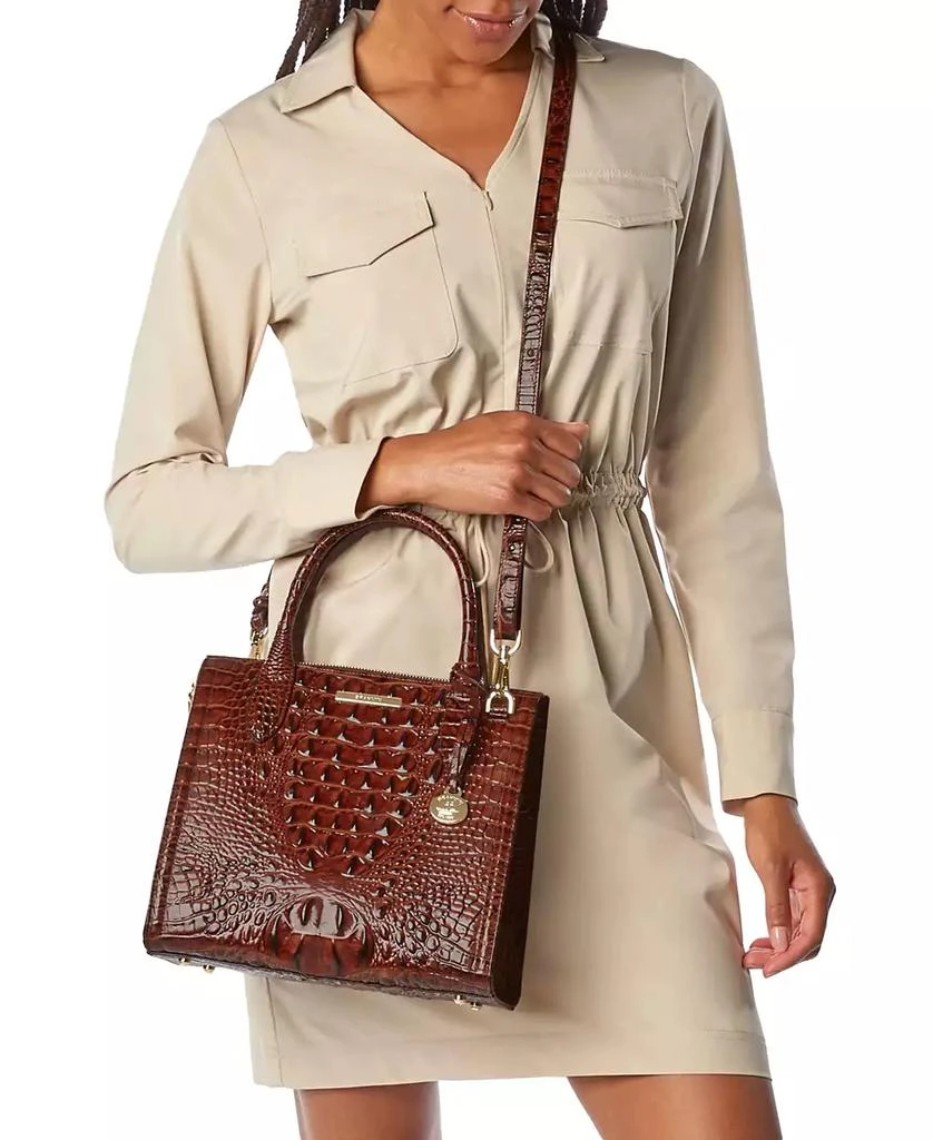 Brahmin Small Caroline Cavatica Leather Satchel 6