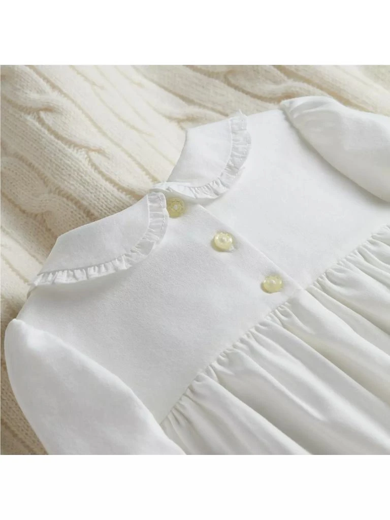 Ralph Lauren Baby Girl's Smocked Organic Cotton Onesie 6