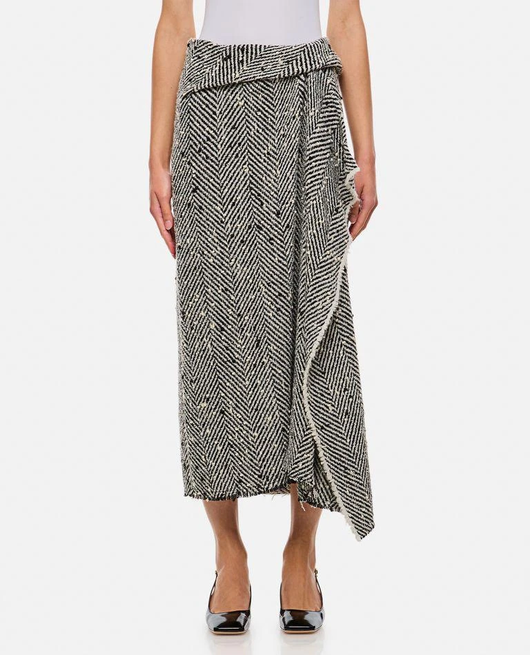 Erdem Draped Wrap Midi Skirt 1