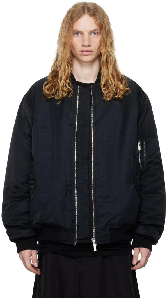 A Diciannoveventitre Black B1 Bomber Jacket 1