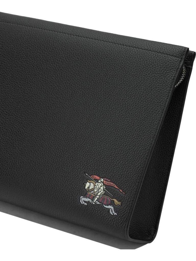 Burberry Burberry Leather Clutch Bag With Ekd 4