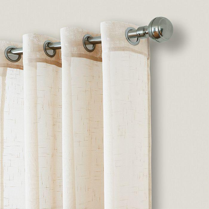 Elrene Home Fashions Carmen Sheer Indoor/Outdoor Tieback Curtain Panel, 114" x 84"