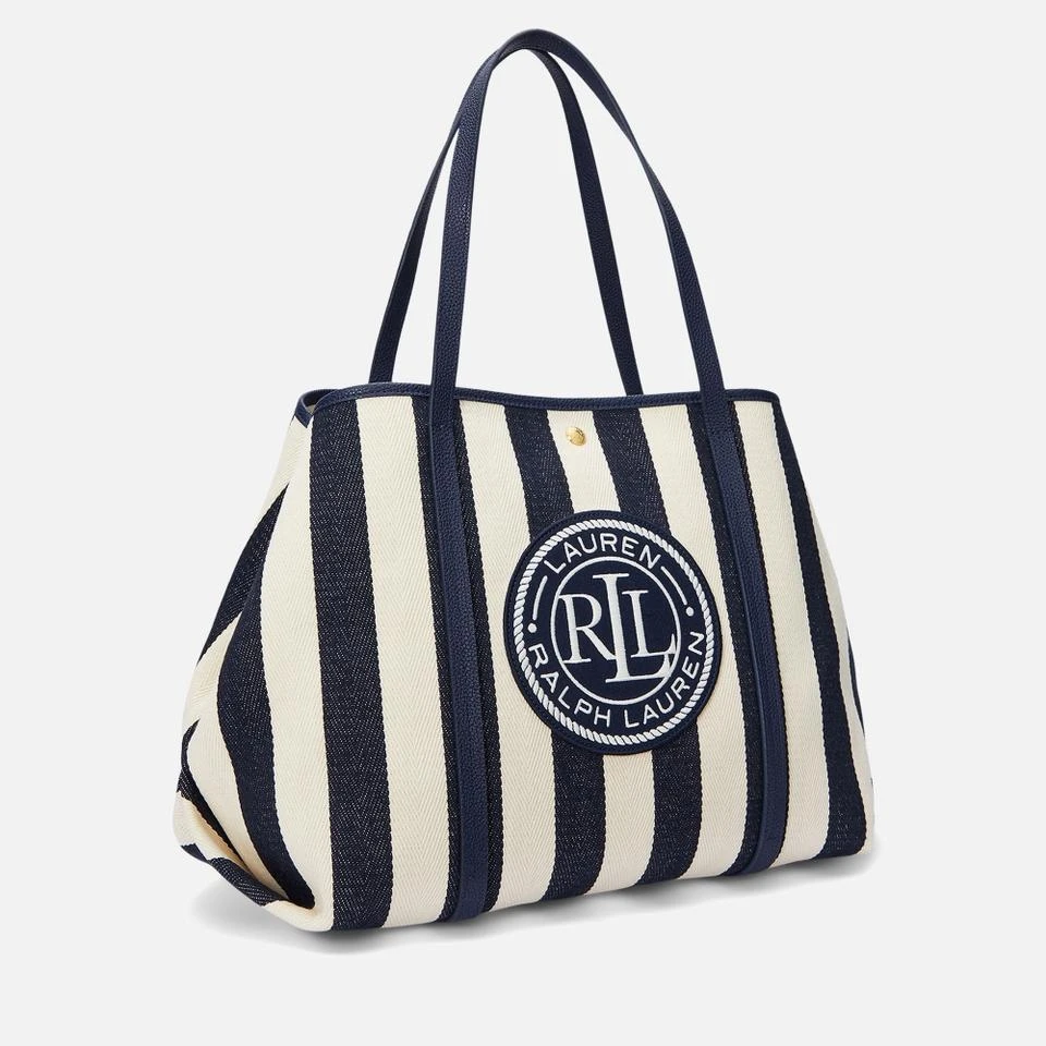 Ralph Lauren Lauren Ralph Lauren Emerie Herringbone Cotton Twill Extra Large Tote Bag 3