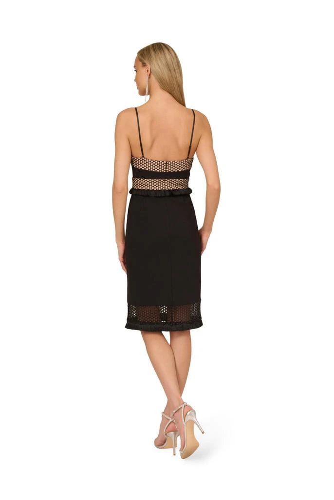 Adrianna Papell Knit crepe combo midi dress 2