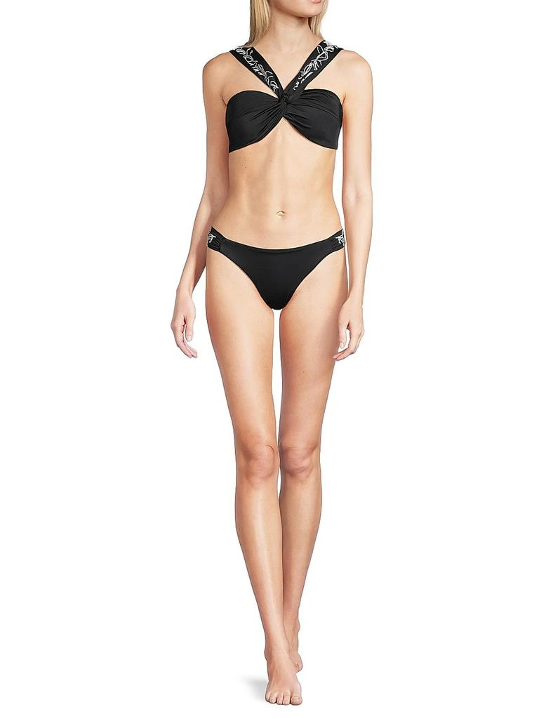 Milly Beaded Off-the-Shoulder Bikini Top 2