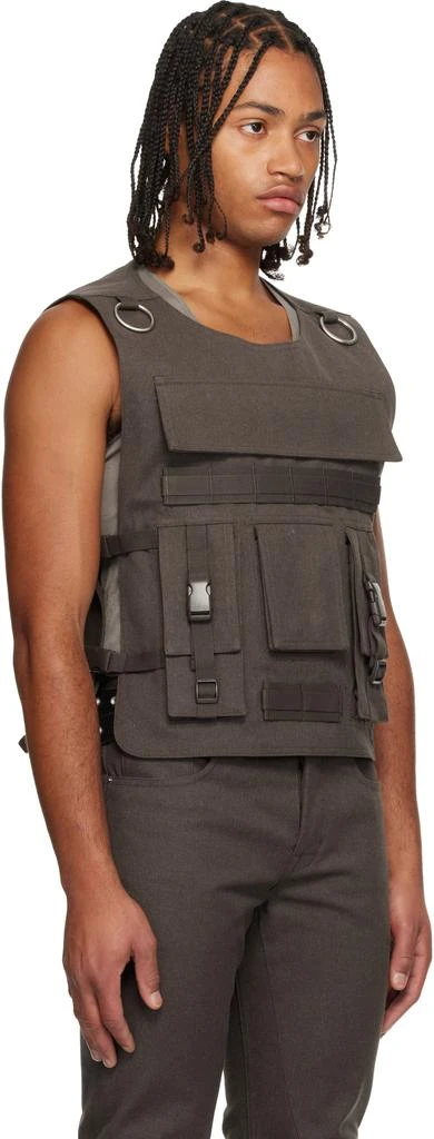 Rick Owens Brown Concordians Bonotto Capsule Ammo Vest 2