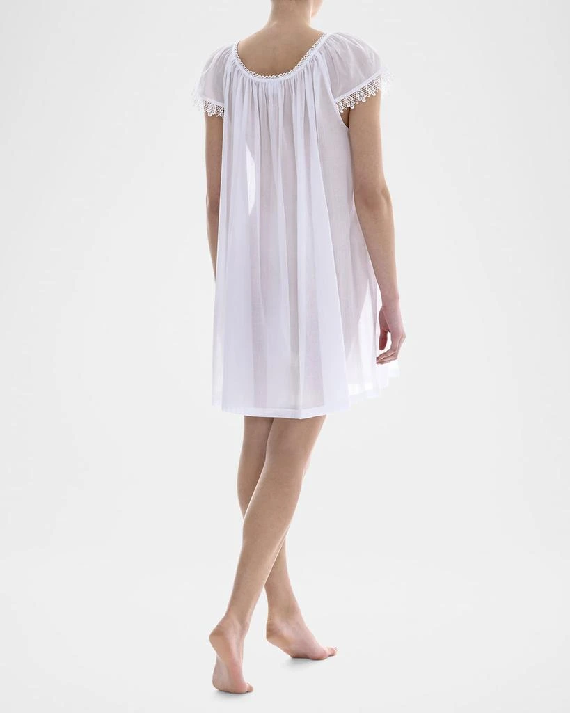 Celestine Sissi-2 Ruched Lace-Trim Cotton Babydoll 2