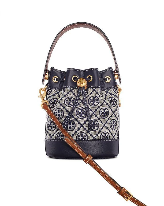 Tory Burch T Monogram Jacquard Mini Bucket Bag 5