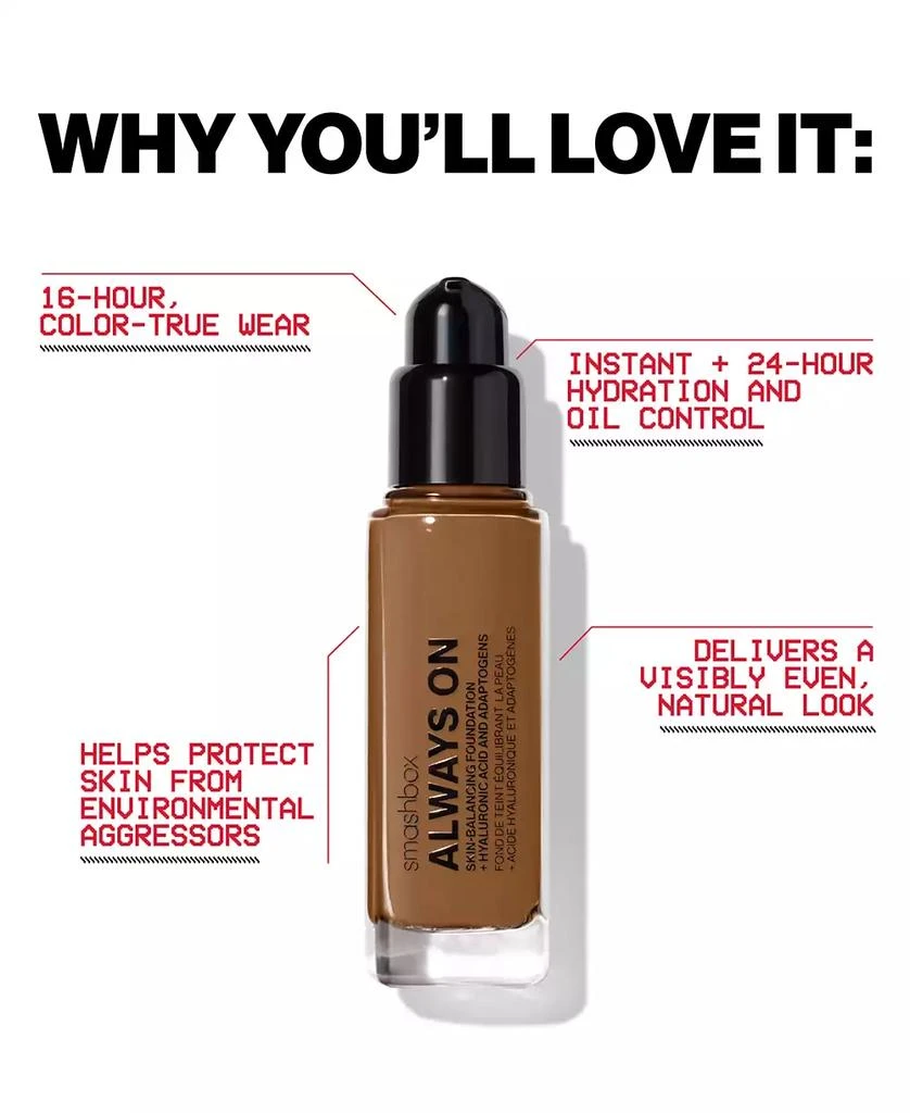 Smashbox Cosmetics Always On Skin-Balancing Foundation, 1 oz. 5