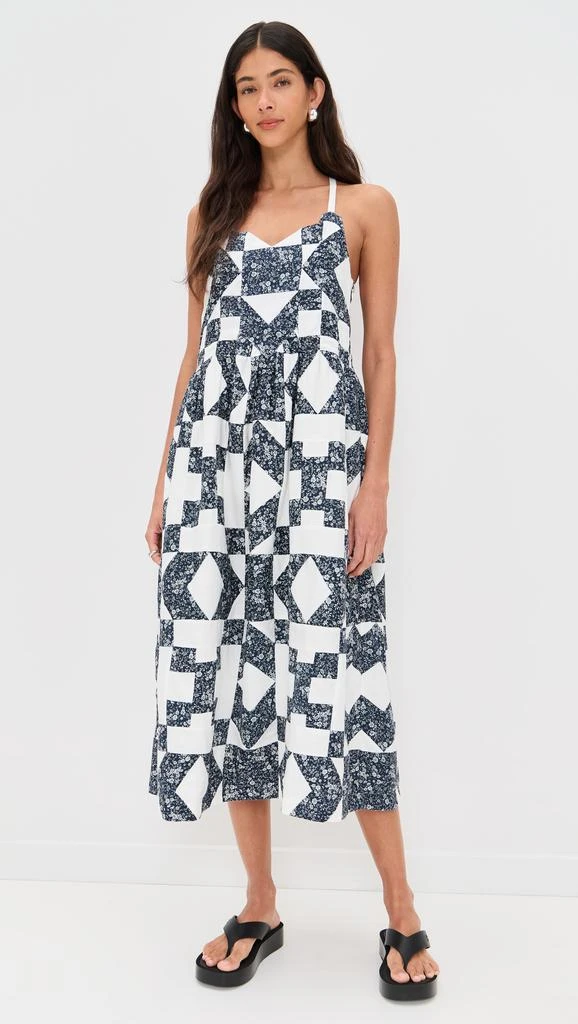 Sea Ana Patchwork Print Tank Dress 6