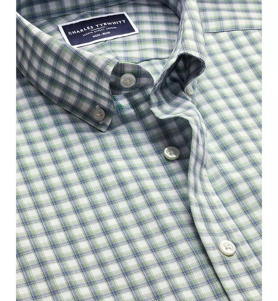 Charles Tyrwhitt Men's Slim Fit Long Sleeve Check Button-Down Shirt 5