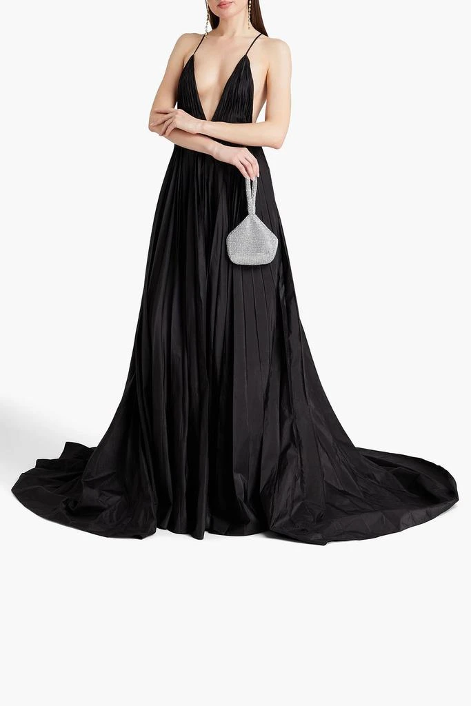 Valentino Plissé silk-taffeta gown 2