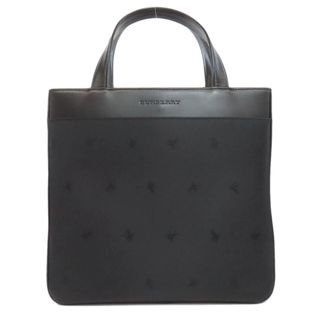 Burberry Nylon Leather Tote Bag (Pre-Owned) 1