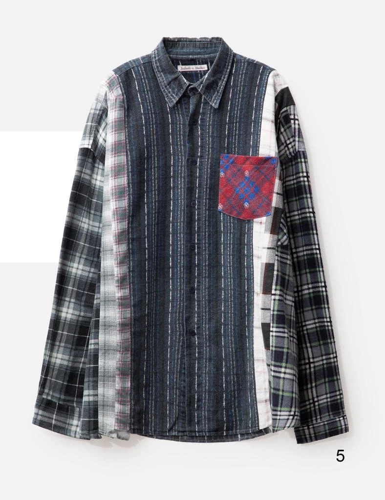 Needles FLANNEL SHIRT - 7 CUTS WIDE SHIRT 10