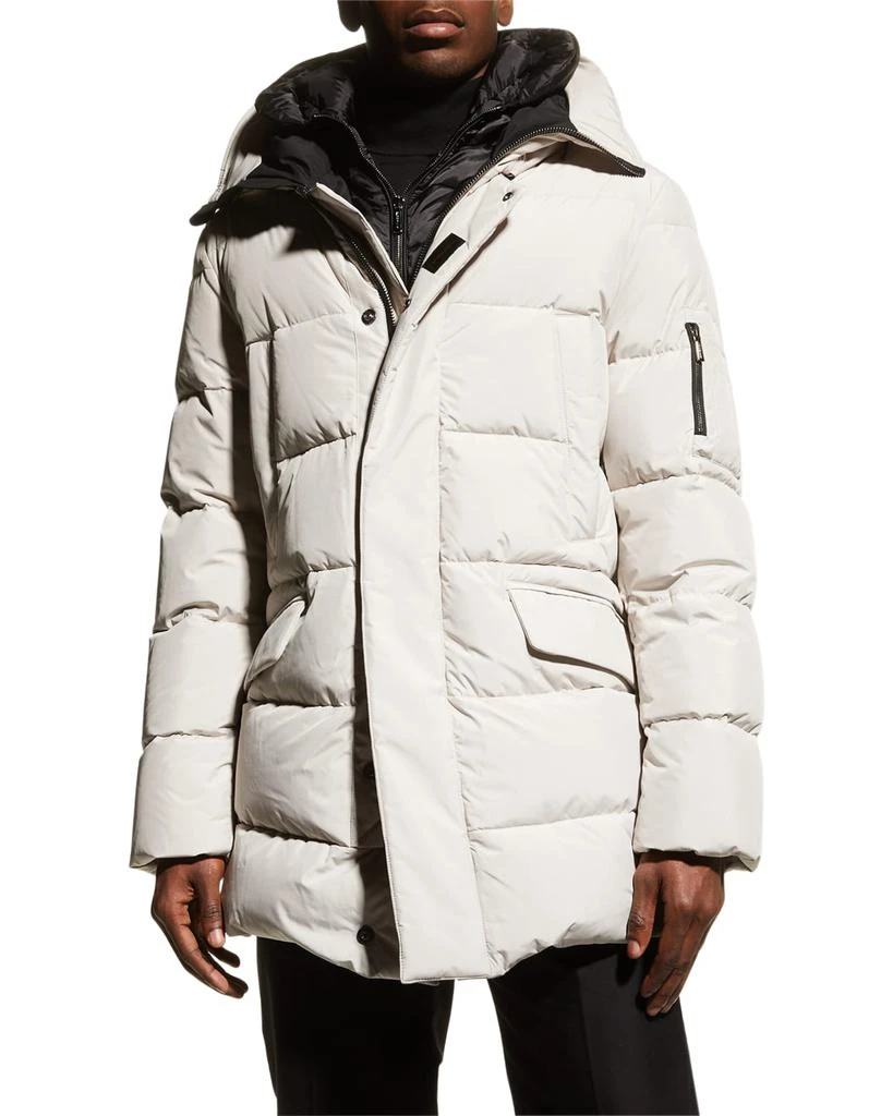 MooRER Men's Pearl Goose Down Hooded Parka 3