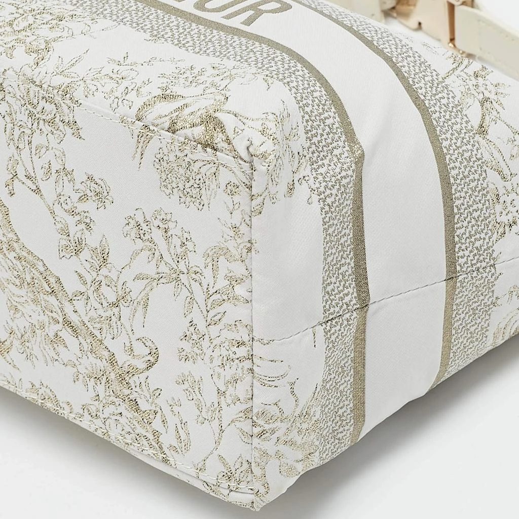 Dior Dior White Fabric Toile de Jouy Medium Travel Nomad Pouch 11