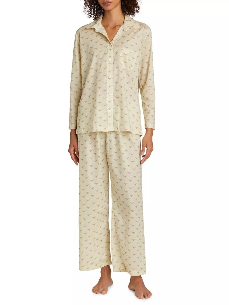 Pour Les Femmes Long Horn Cotton Pajamas 3