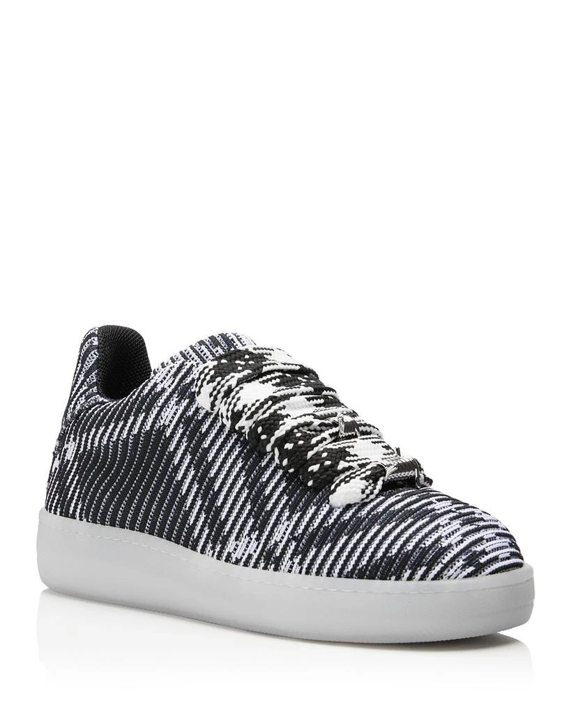 Burberry Men's Check Knit Low Top Sneakers 1