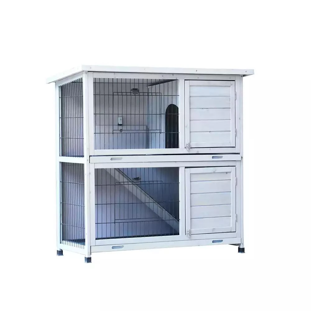 Streamdale Furniture Streamdale 2-Story Outdoor Rabbit Hutch with Run
Removable Trays 2
