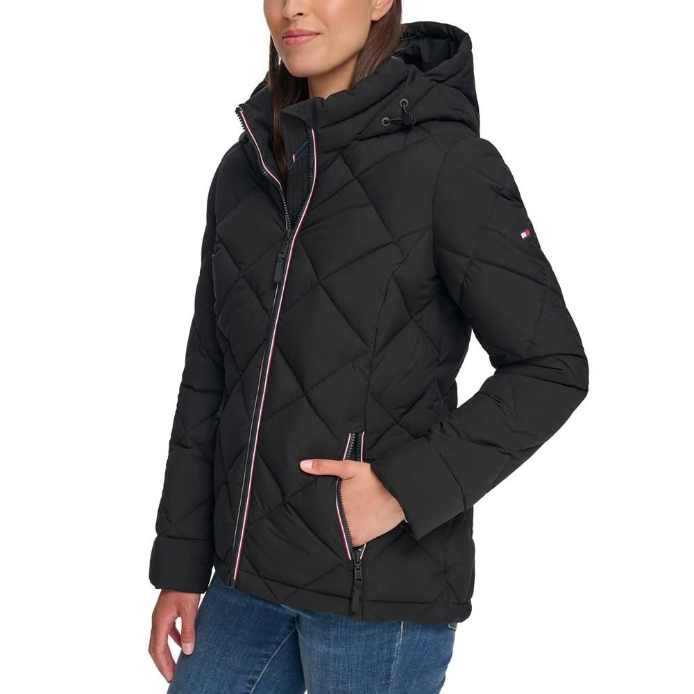 Tommy Hilfiger Women's Diamond Quilted Hooded Packable Puffer Coat, Created for Macy's 3