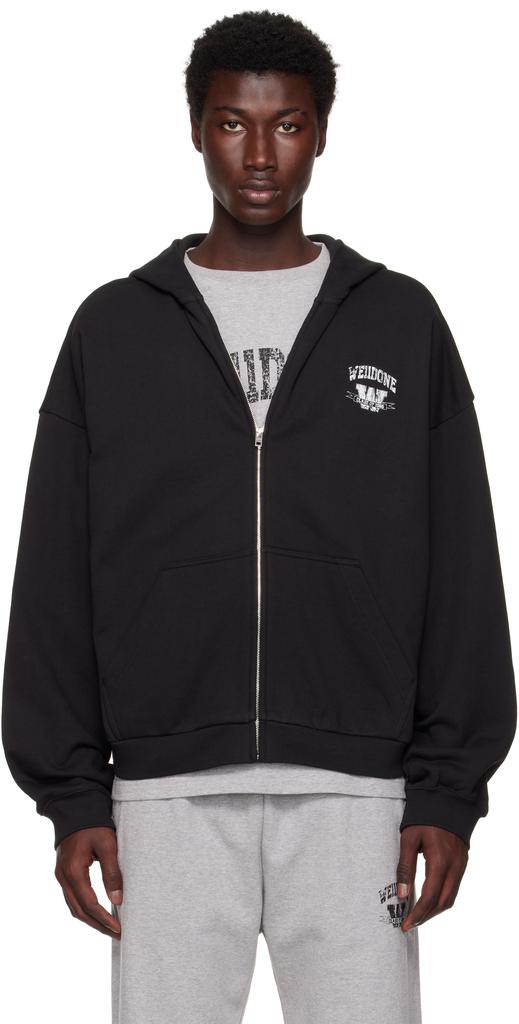 トップス WE11DONE Elleven hoodie Shop Cotton Sweatshirt With Elleven Pattern on Sale at