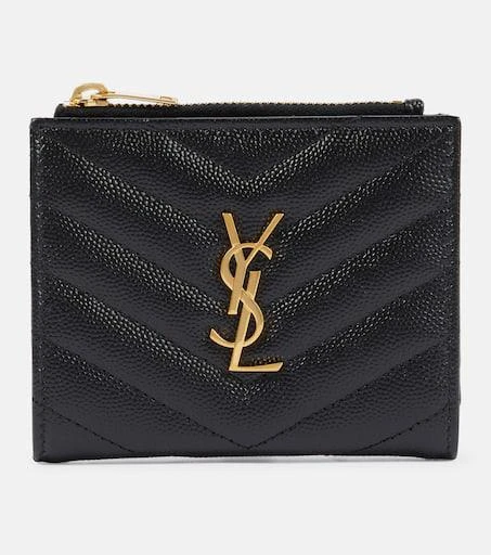 Yves Saint Laurent Monogram zipped leather wallet 1
