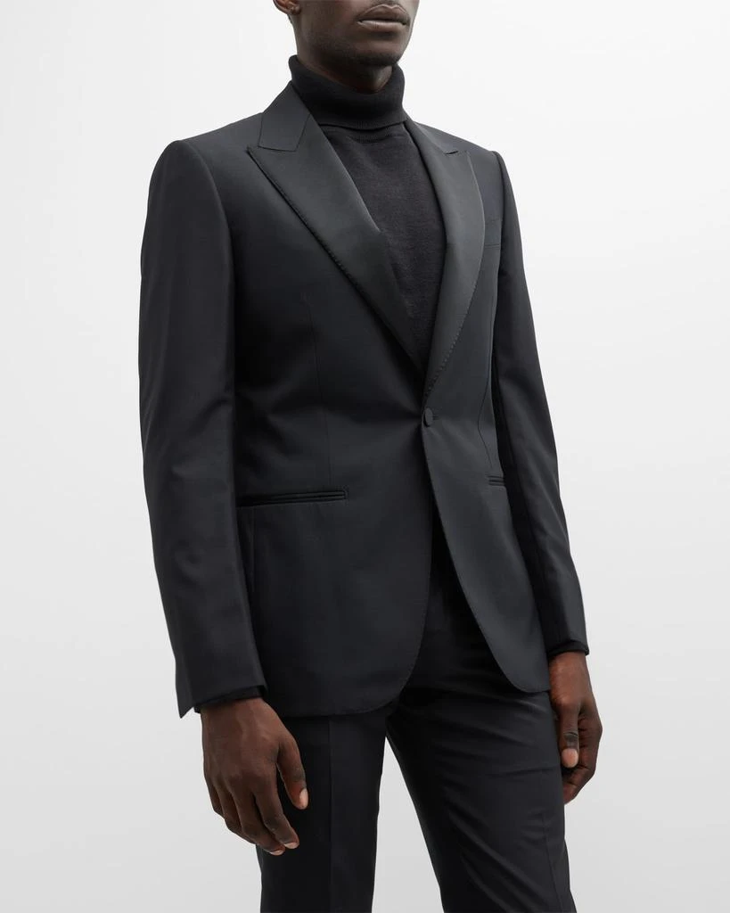Zegna Men's Sartorial Wool and Silk Tuxedo 6