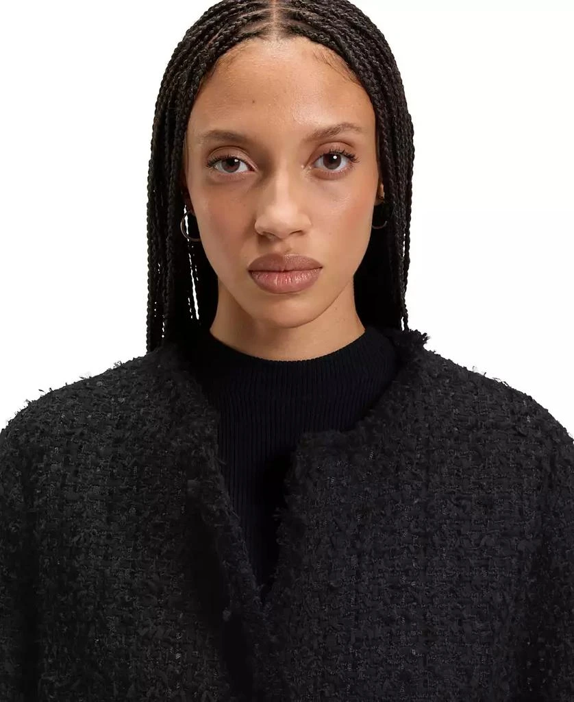 Hugo Boss Women's Velvet Tweed Oversized-Fit Blazer 5