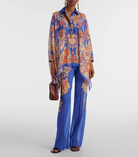 ETRO Printed poncho 2