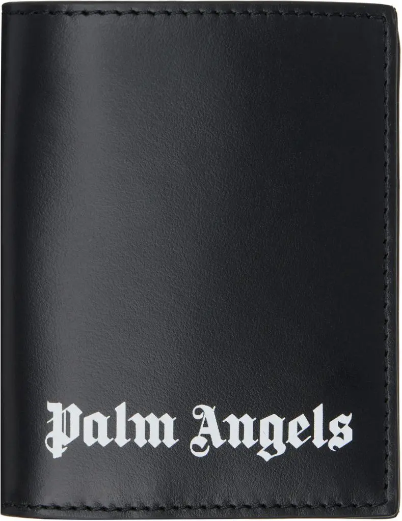 Palm Angels Black Classic Logo Bifold Wallet