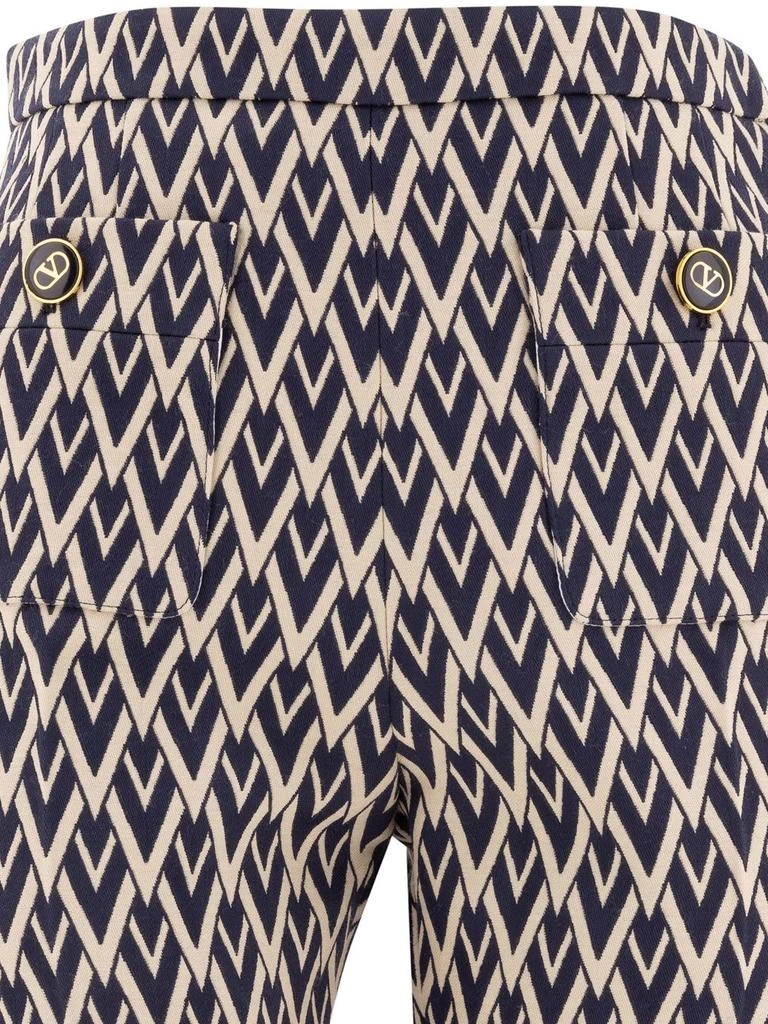 Valentino Valentino Monogram Patterned Flared Trousers 3