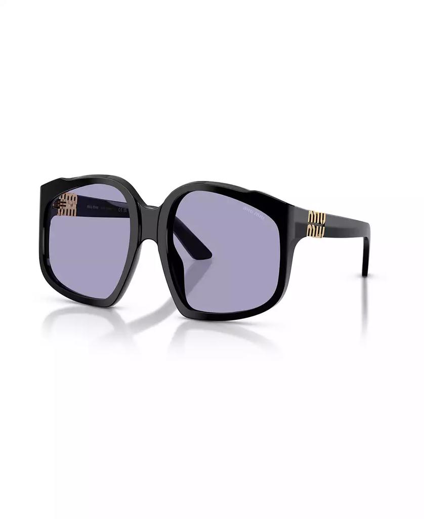 Miu Miu MU 13ZS BLK SHN GRY - Sunglasses - BeyondStyle