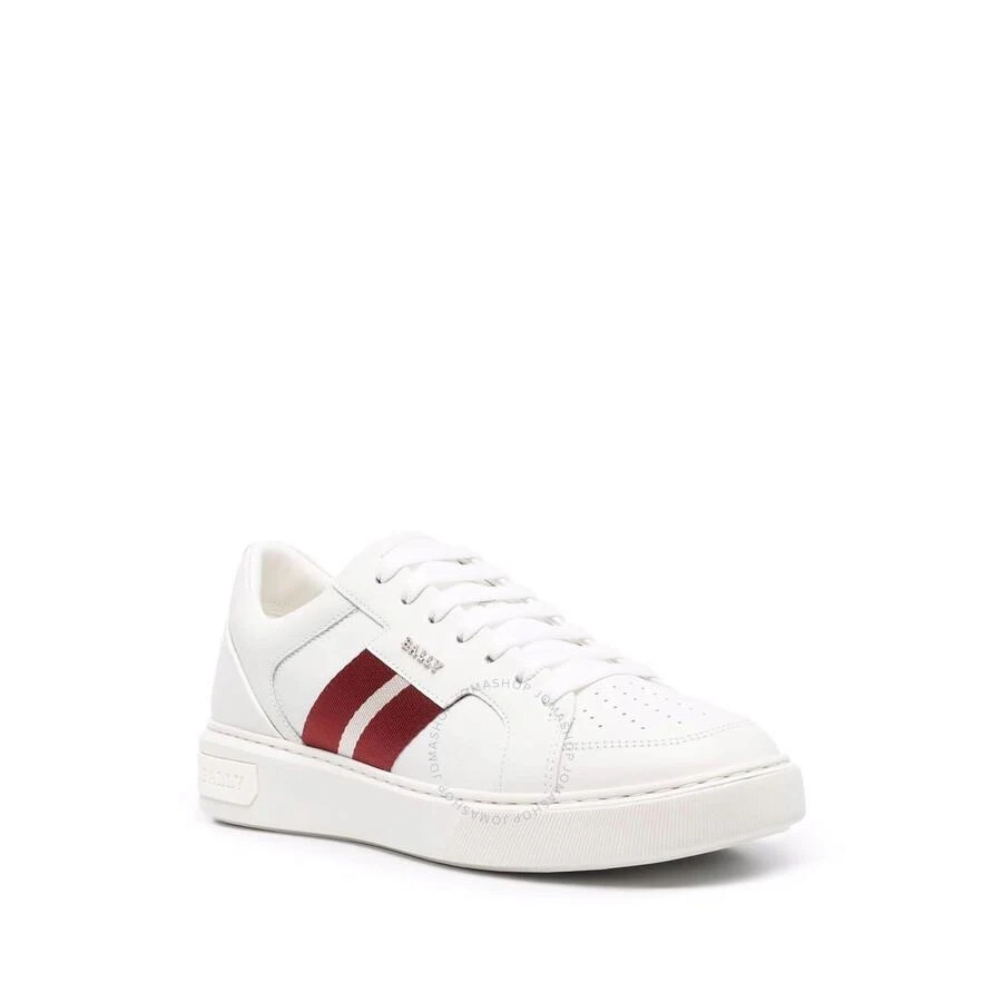 Bally Bally Men's White Moony Leather Sneakers, Brand Size 9 ( US Size 10 ) 1