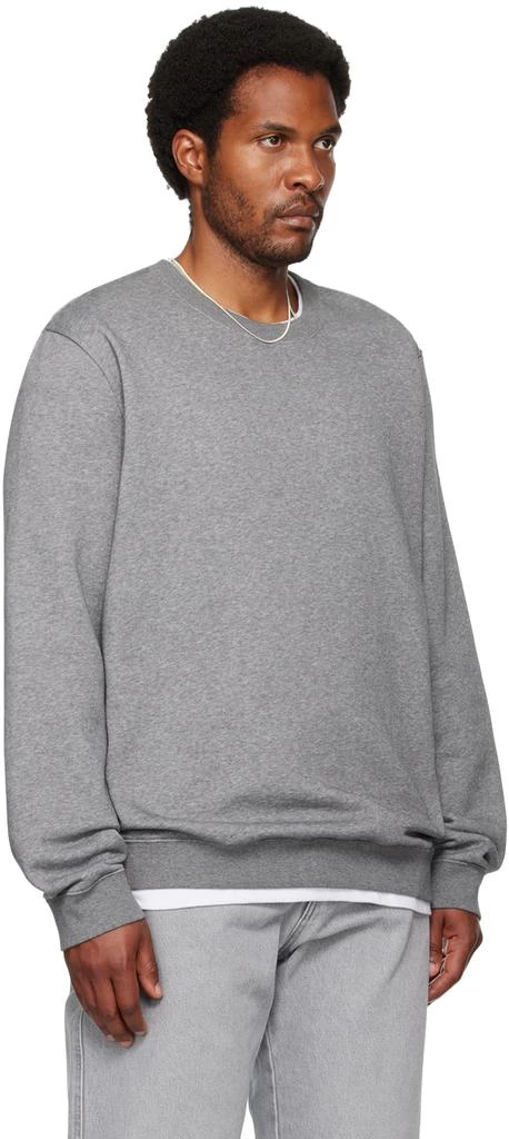 SKIMS Gray Fleece Lounge Crewneck Sweatshirt 2
