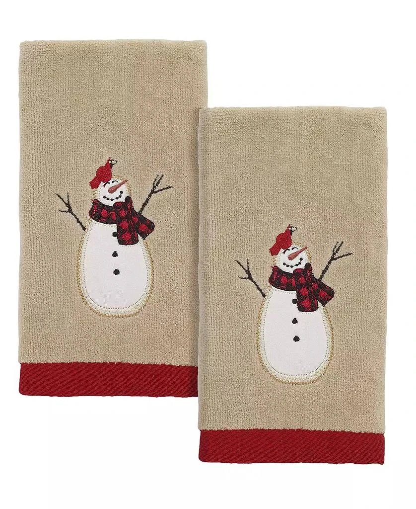 Avanti Snowman Gathering Holiday Cotton Bath Towel, 27" x 50"