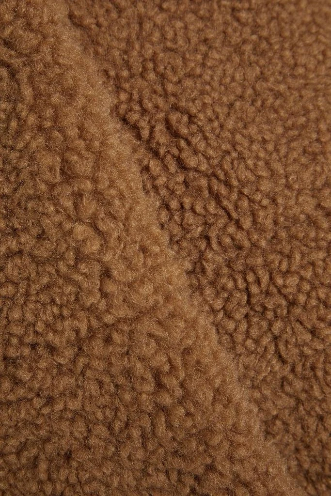 FRAME Quilted faux shearling coat 4