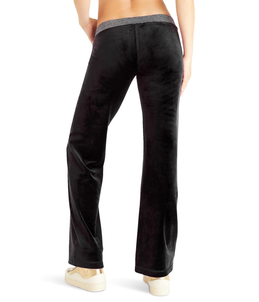 Juicy Couture Pull-On Track Pants with Rib and Bling