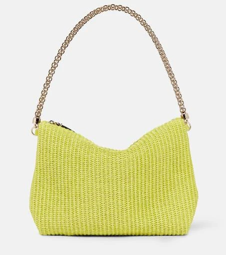 Jimmy Choo Callie raffia shoulder bag 1