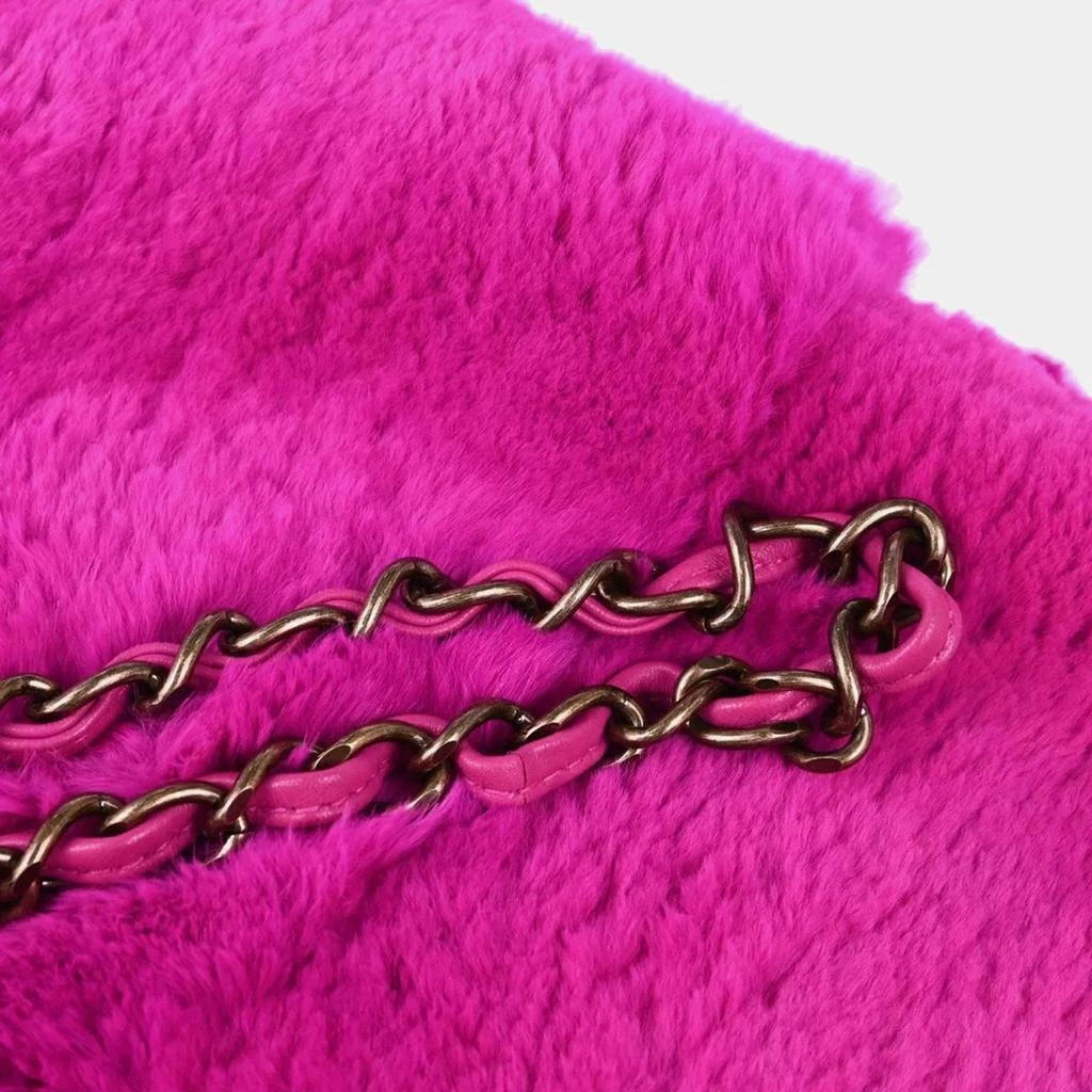 Chanel Chanel Purple Fur Chain Shoulder Bag 3