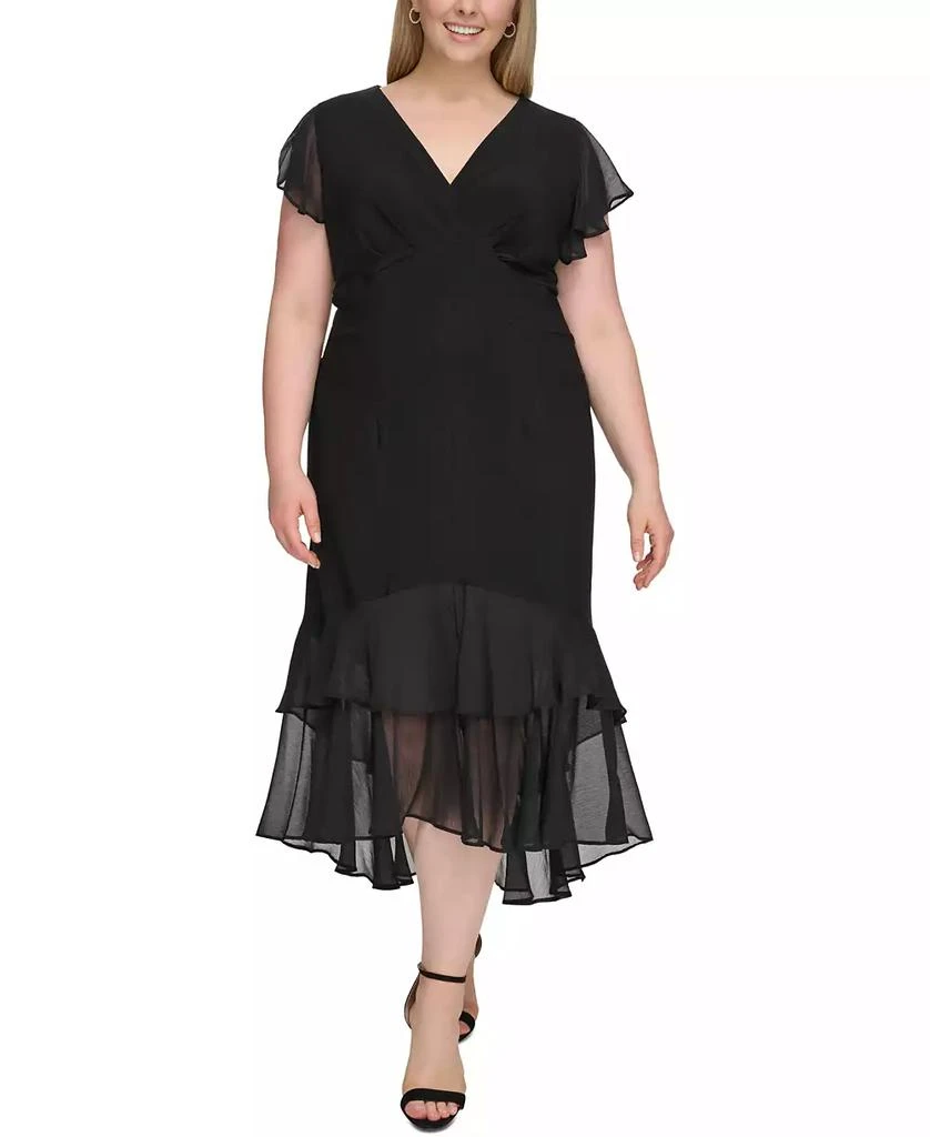 Tommy Hilfiger Plus Size Flutter-Sleeve A-Line Dress 3