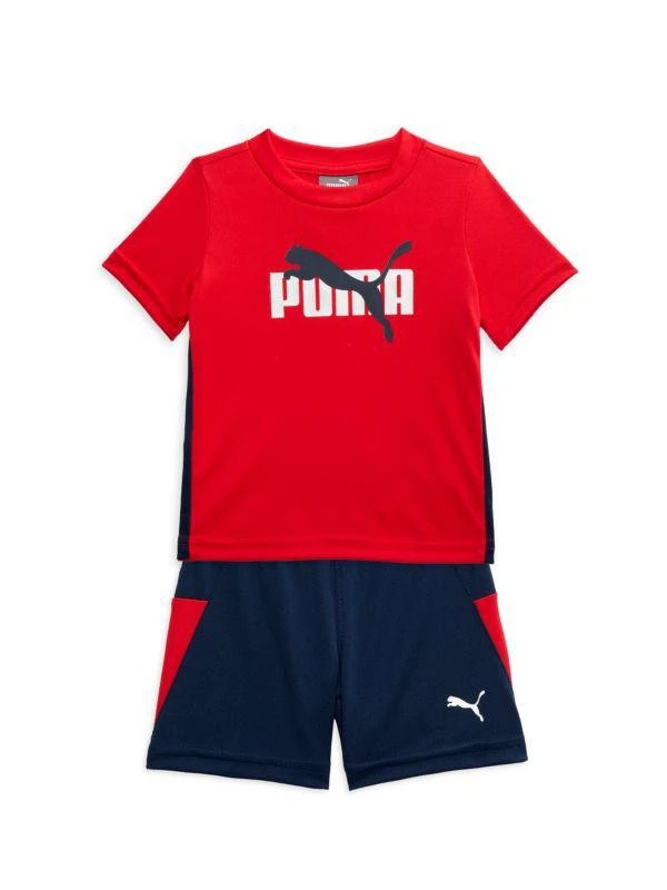 Puma Baby Boy's 2-Piece Logo Tee & Shorts Set 1