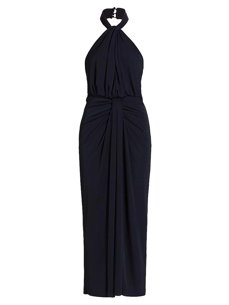 Cinq à Sept Kaily Draped Halter Maxi Dress 1