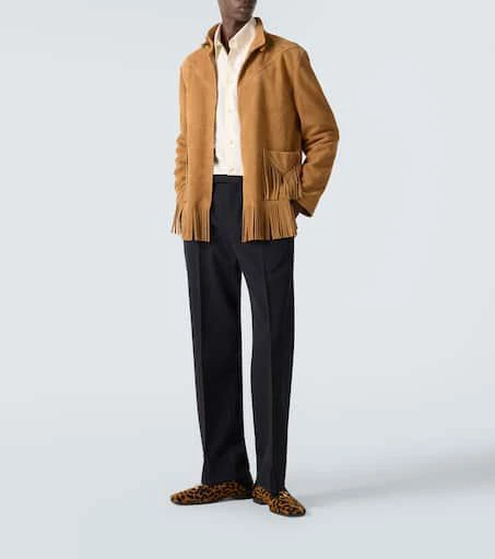 Valentino Babouche Fauve Éclat calf hair loafers 2