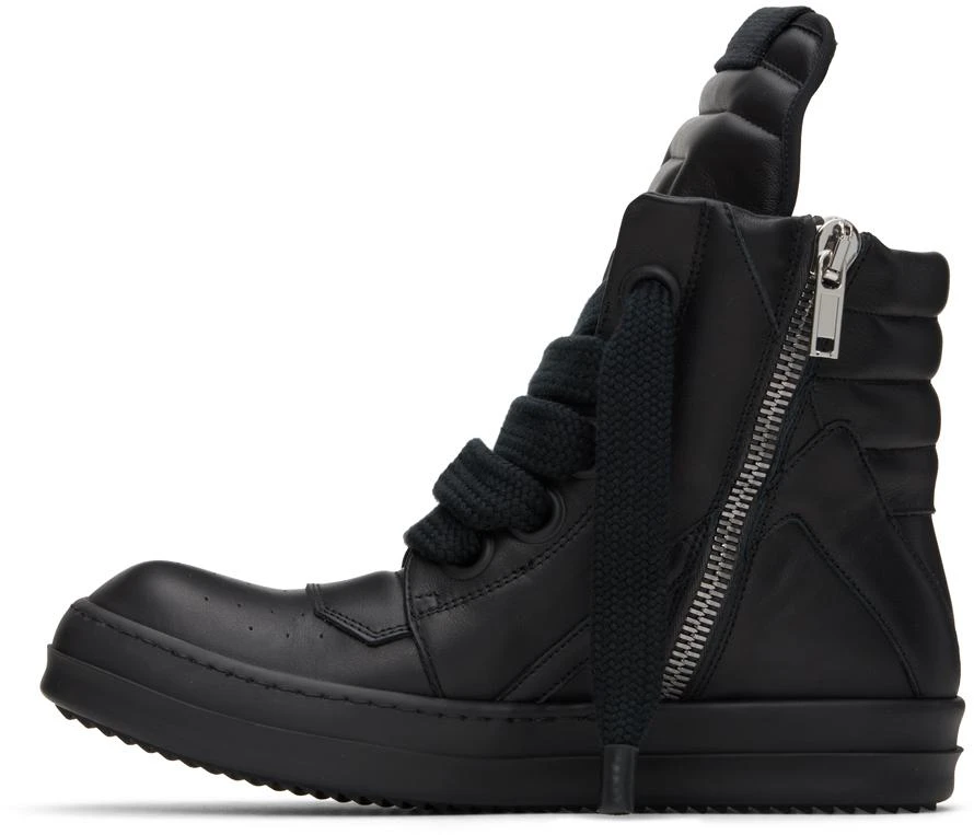 Rick Owens Black Jumbo Laced Geobasket Sneakers 3
