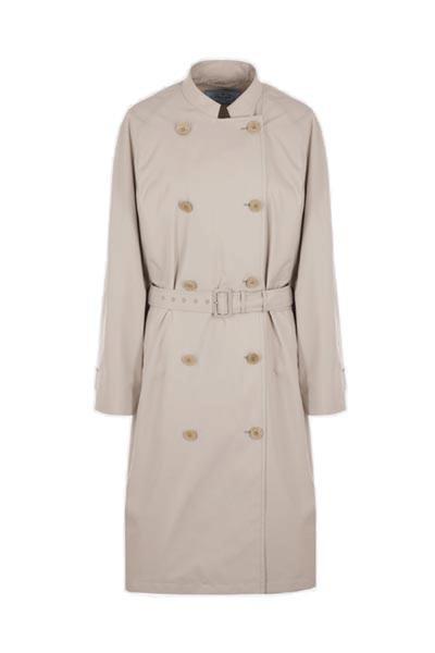Prada Cotton Twill Trench Jacket - Coats - Free Shipping