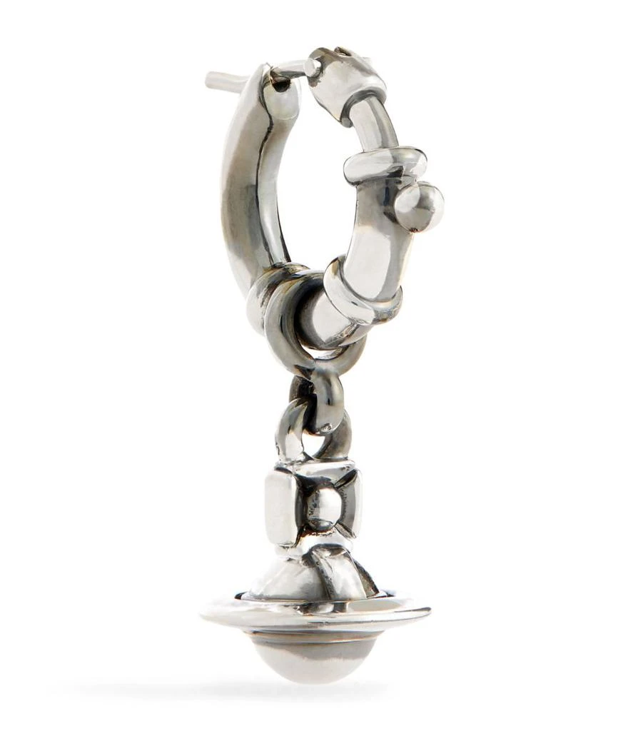 Vivienne Westwood Pauliana Orb Single Hoop Earring 1