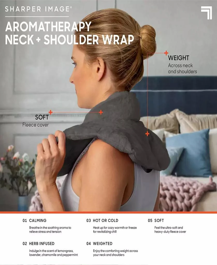 Sharper Image Warming & Cooling Aromatherapy Neck & Shoulder Wrap Pad 3