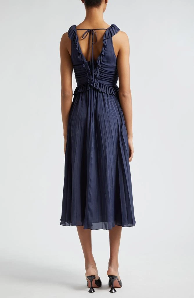 Cinq à Sept Callowary Ruffle Detail Midi Dress 2