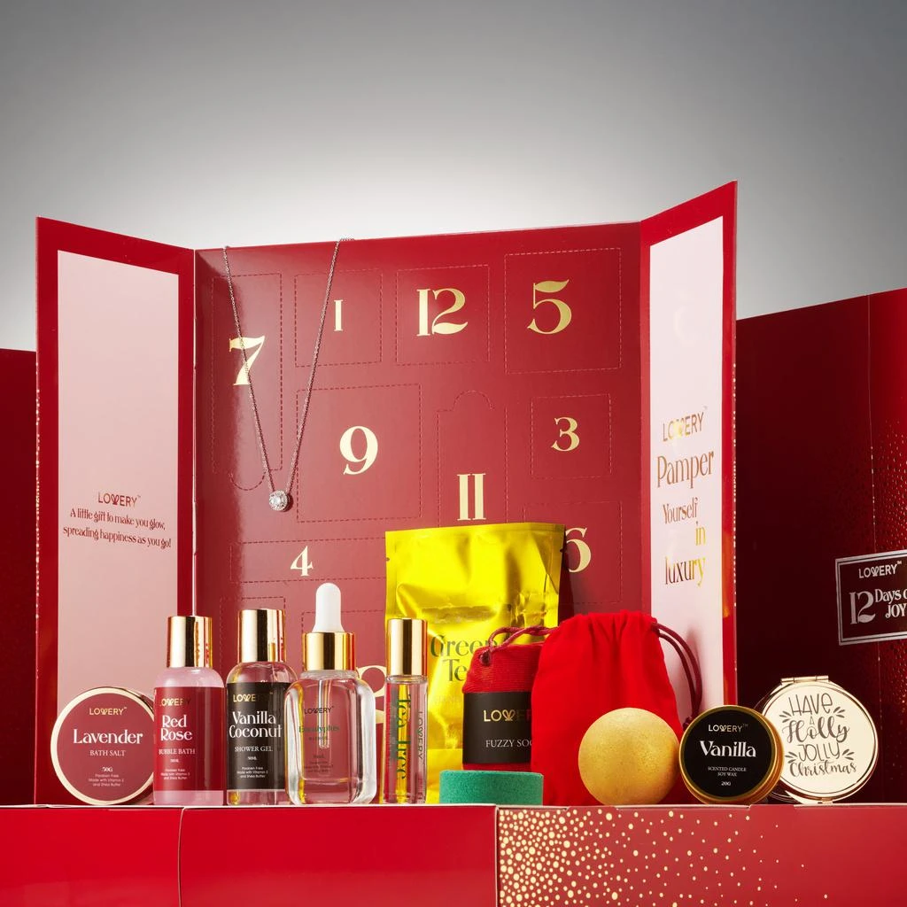 Lovery 12 Days of Beauty Advent Calendar Bath & Body Care Gift Set 4